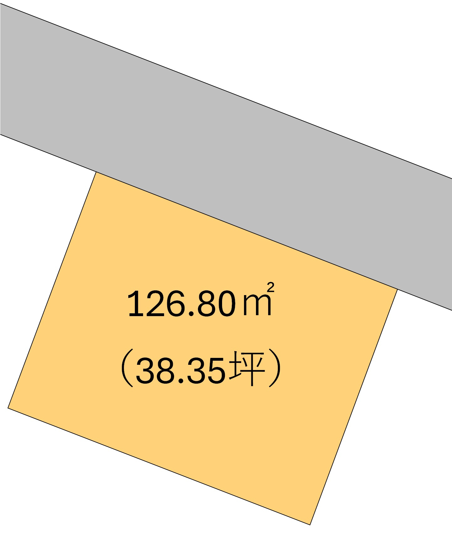 和歌山市梶取・土地・127372の区画図