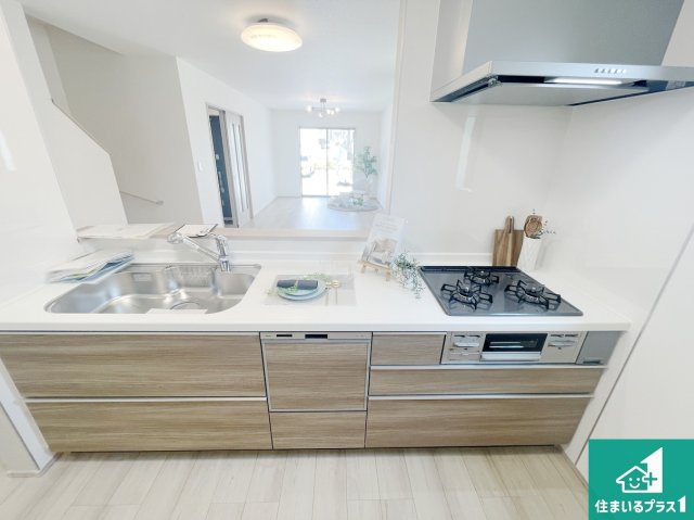 高槻市高西町　新築一戸建てのその他|スライド式の収納！浄水器付きシャワー水栓！