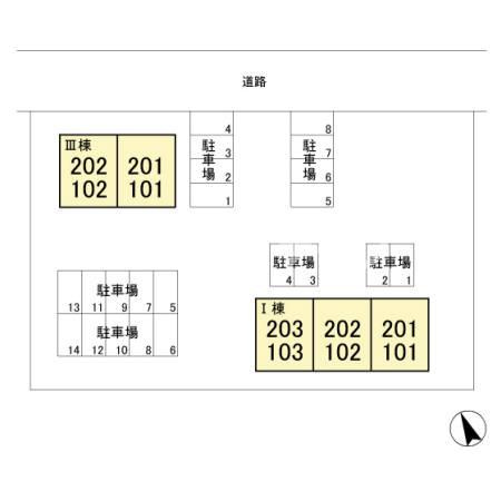 アージュ　Ⅲの区画図|高崎、前橋のお部屋探しはエンドスケープまで！お客様の理想お聞かせ下さい♪