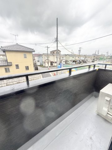 【仲介手数料無料／あま市】リーブルファイン　あま市七宝町川部第5　全3棟　新築戸建　2号棟のバルコニー