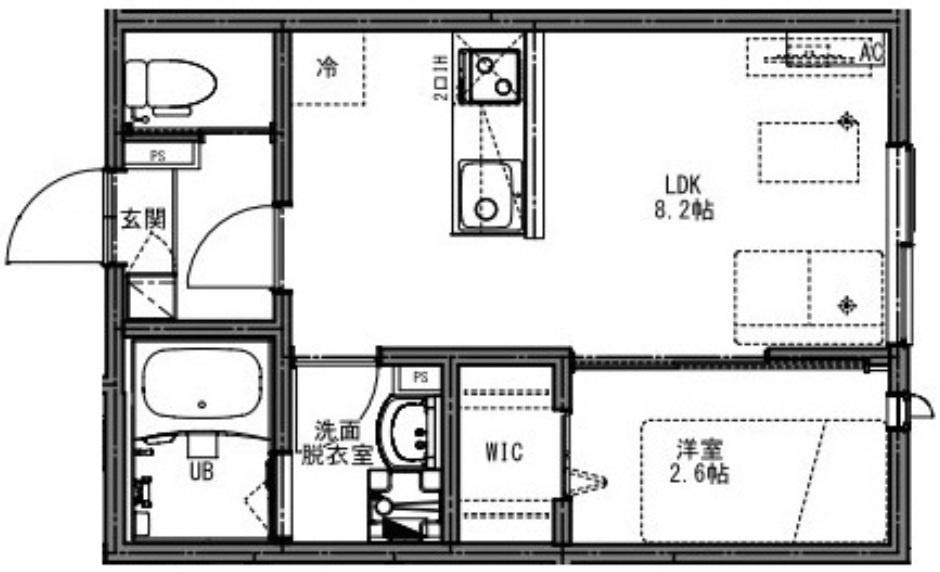 ケイアイレジデンス久米川の間取り