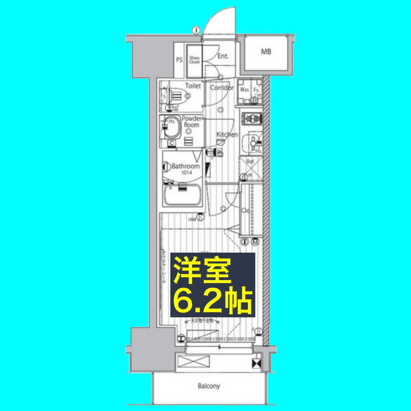 メイクス矢場町の間取り