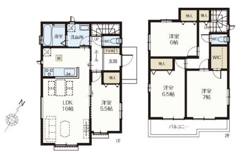 北本市宮内2期　新築戸建　全6棟　F号棟の画像