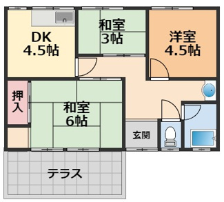 【間取り】 | 花の町住宅
