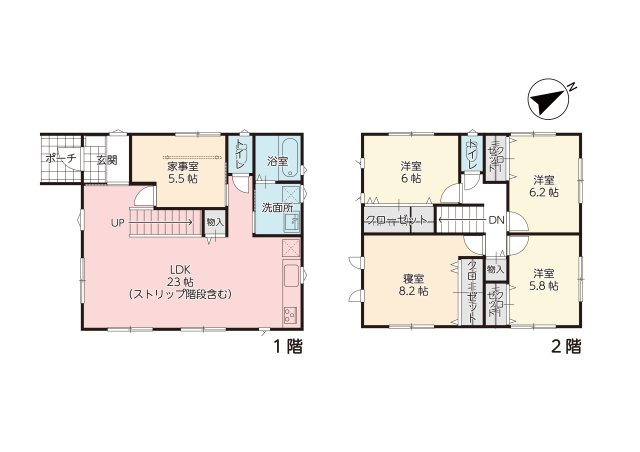 【間取り】 | 東根市羽入　築浅6年　中古戸建て