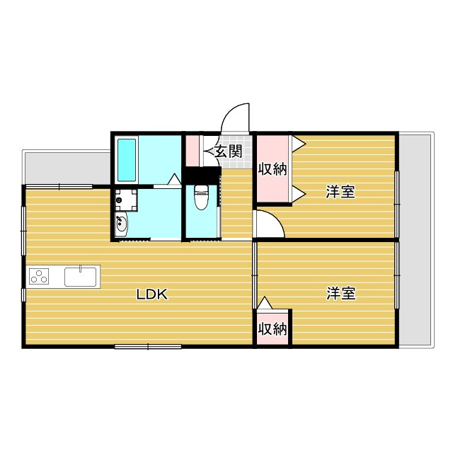 Amour fleurir 若竹の間取り