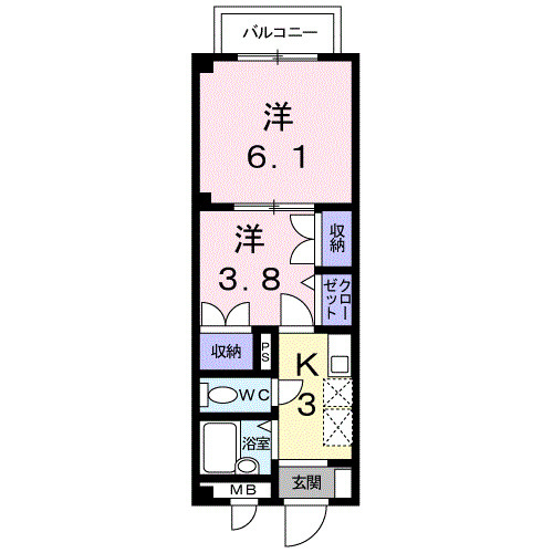 エステート大高の間取り
