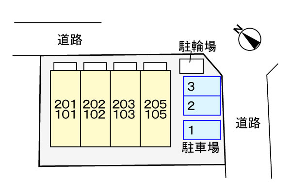 エステート大高の区画図