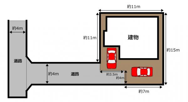 富士市松岡の中古一戸建|区画図