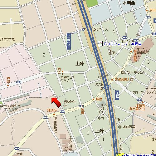 ひまわりハイツの地図