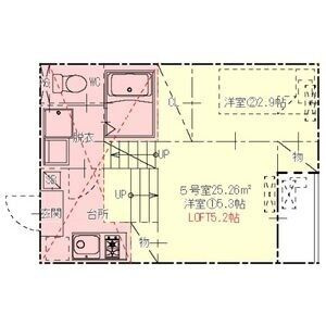 ハーモニーテラス伝馬Ⅲ　名古屋市賃貸　仲介手数料無料の間取り
