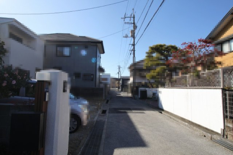 一宮中町　新築戸建⑦　（全2区画）の前面道路含む現地写真