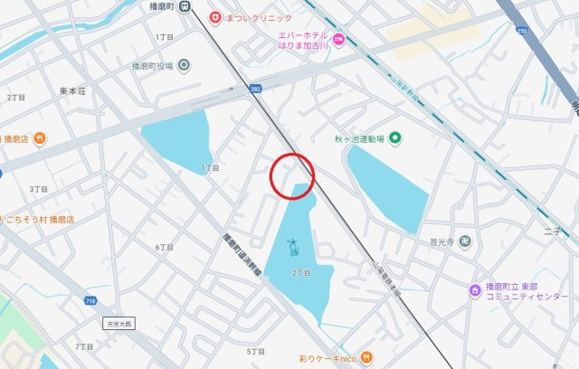 加古郡播磨町古宮1丁目　　山陽電鉄「播磨町駅」徒歩6分の地図
