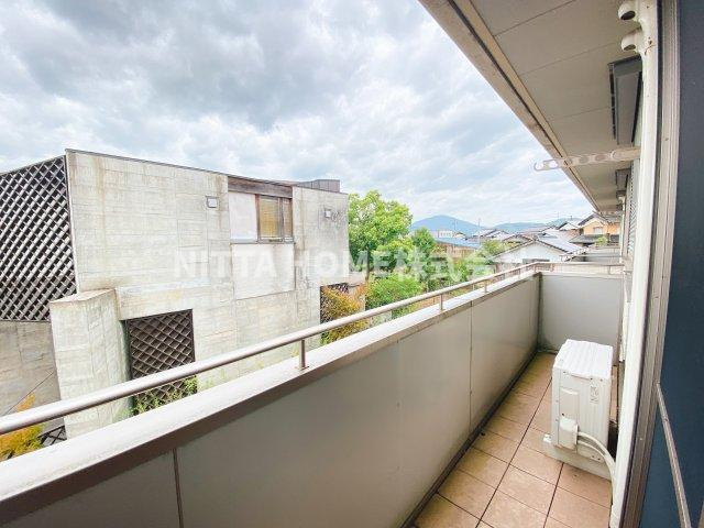 ガーデンコート宮島のバルコニー|南向きのバルコニー!(^^)!