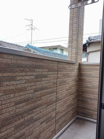 レ・クローチェのバルコニー