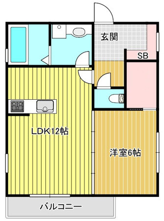 ユニバーサルシティ鈴谷の間取り