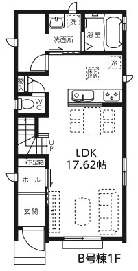 【仲介手数料無料】所沢市若狭第１期全３棟Ｂ号棟　所沢市の新築なら西武ハウジングの間取り