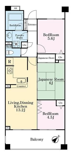 レクセルマンション舞浜第２の間取り