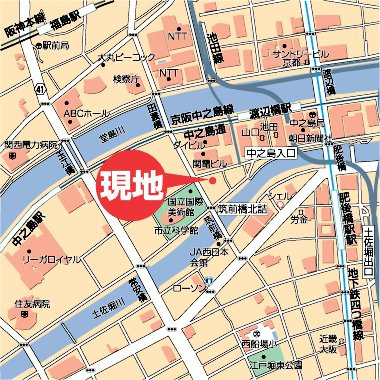 ISM中之島レジデンスの地図