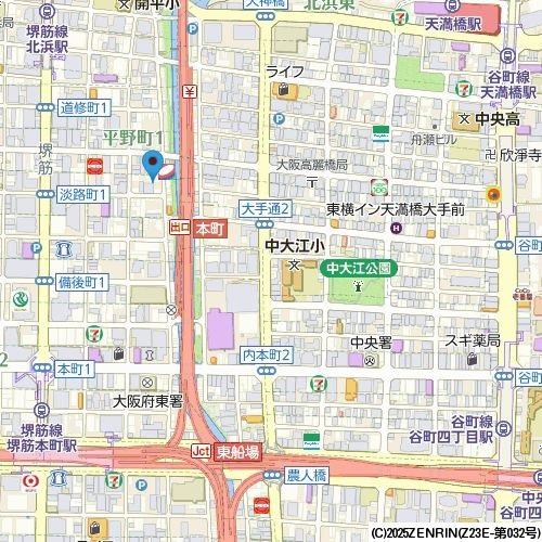 ミュプレ北浜の地図