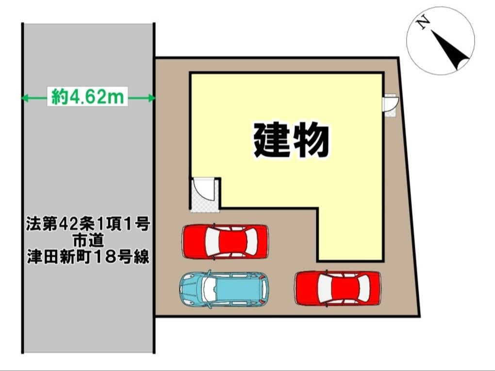 北九州市小倉南区津田新町1丁目　2期1号棟の玄関|雨や風をしのげる玄関ポーチです！