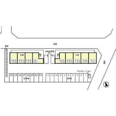 【区画図】 | グリーンヒルズ Ａ