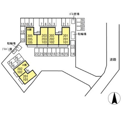 【区画図】 | グレイスコート Ⅰ