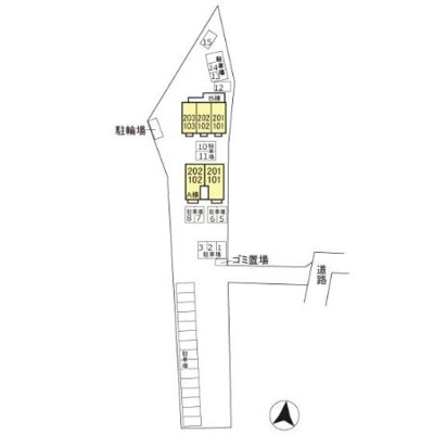 【区画図】 | ヴェルデ･ナチュール Ａ