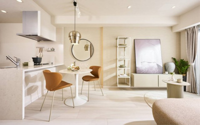 【居間・リビング】 | グランフォーレプライム千早 | アレンジ自由自在の広々空間です！