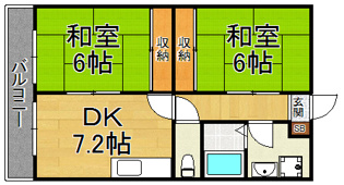 メゾンマリーゴールドの間取り