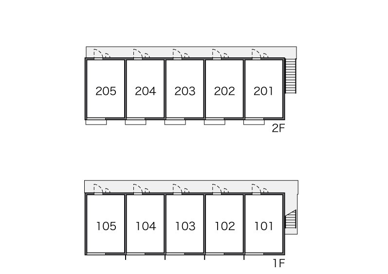 レオパレスモワ・ピエスの区画図