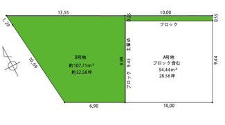 【土地図】 | 羽曳野市はびきの1丁目　建築条件付き売土地