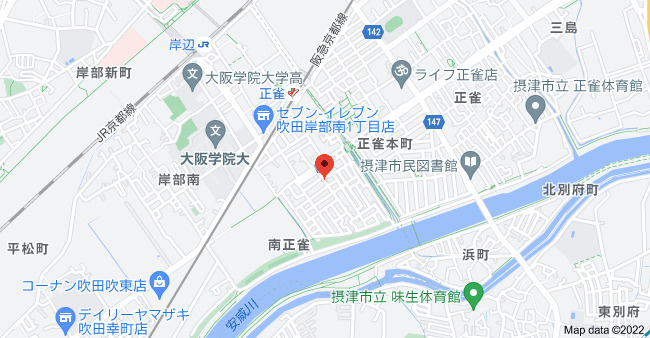 フジパレス吹田正雀の地図