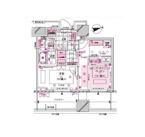 ブランズ渋谷桜丘　駅近　フロントサービス　分譲　セキュリティ完備の間取り