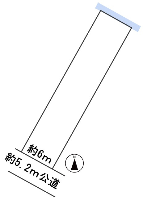 ６４５７１　岐阜市東川手2丁目土地の区画図