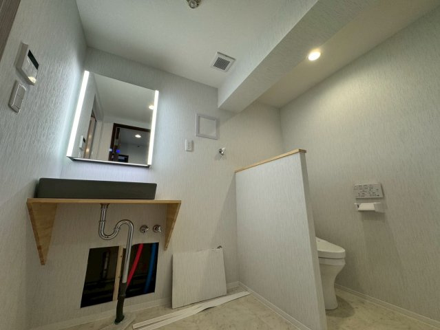 -三丁目不動産-　本庄スカイハイツB棟4階　EV付　内工事の洗面所