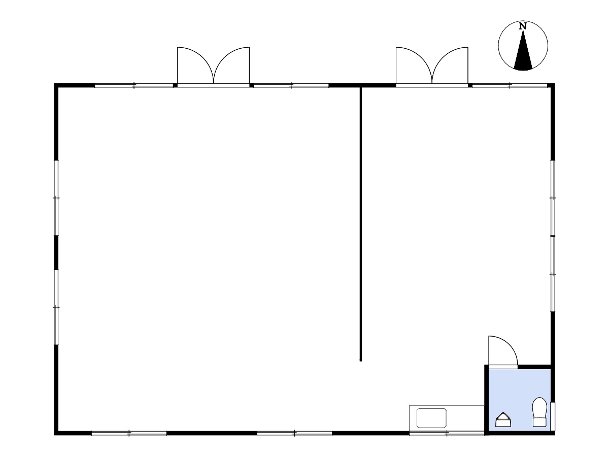 売店舗　岐阜市六条北3丁目　平成2年築の間取り