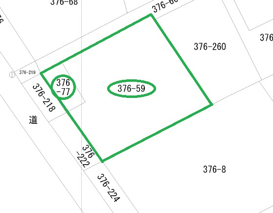 前橋市川原町中古戸建の区画図
