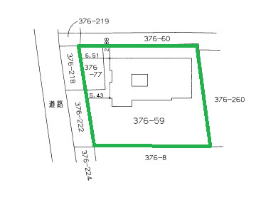 前橋市川原町中古戸建の区画図