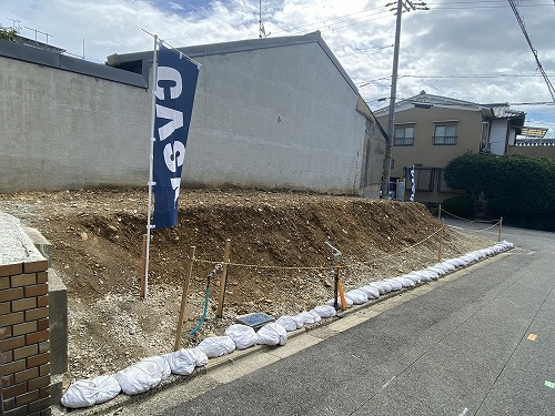 紫野南花ノ坊町建築条件無土地の外観
