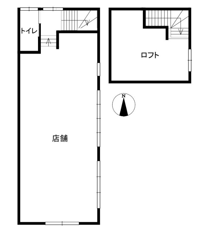 西新４丁目店舗の間取り