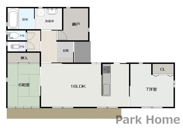 高知市塚ノ原　中古戸建ての間取り