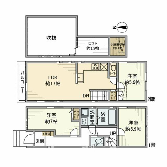 【間取り】 | 久が原戸建