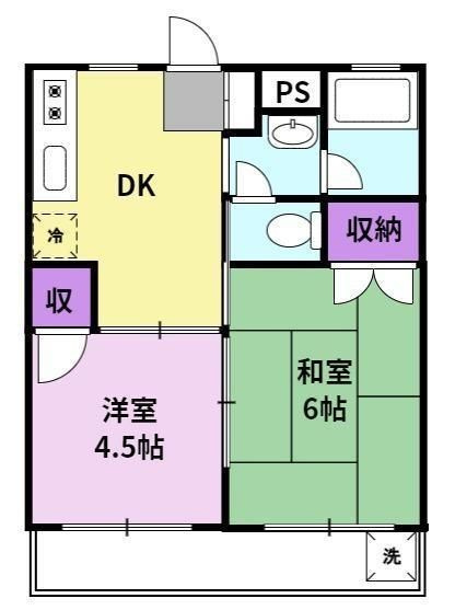コーポレーティッドナカシマの間取り