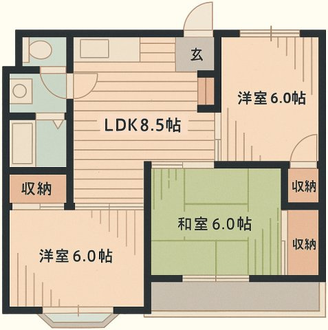 コトーあかみの間取り
