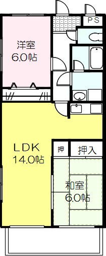 フィオーレ田中 Ⅲの間取り
