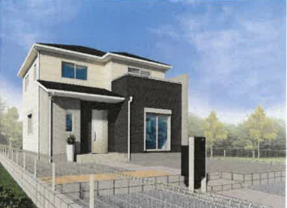 【外観パース】 | 川島町紫竹　新築戸建　全22棟　14号棟 | 14号棟