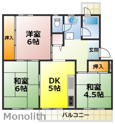 鶴山台33号棟の間取り