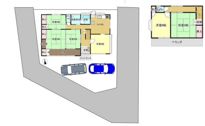 【間取り】 | 行田市城西3丁目　中古戸建