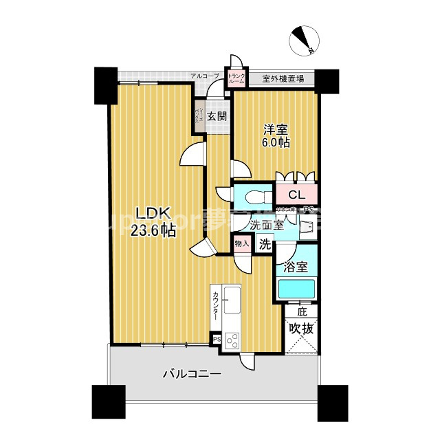 【中古マンション】ネバーランド大津GRANBAYの間取り